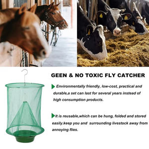 Trampas para Moscas de Granja - Trampas Reutilizables con Bandeja de Cebo para Interiores y Exteriores, Jaula Estable para Atrapar Moscas de Caballo - Product Image 2