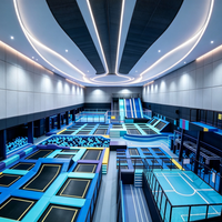 Parc de trampolines intérieur professionnel pour enfants, avec obstacles Ninja, aire de jeux pour le saut, certifié ISO9001