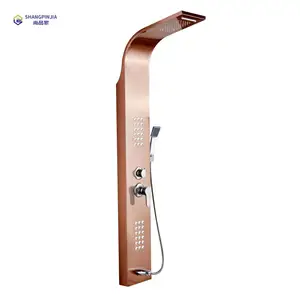 304 stainless steel bathroom shower board wall-mounted massage shower system