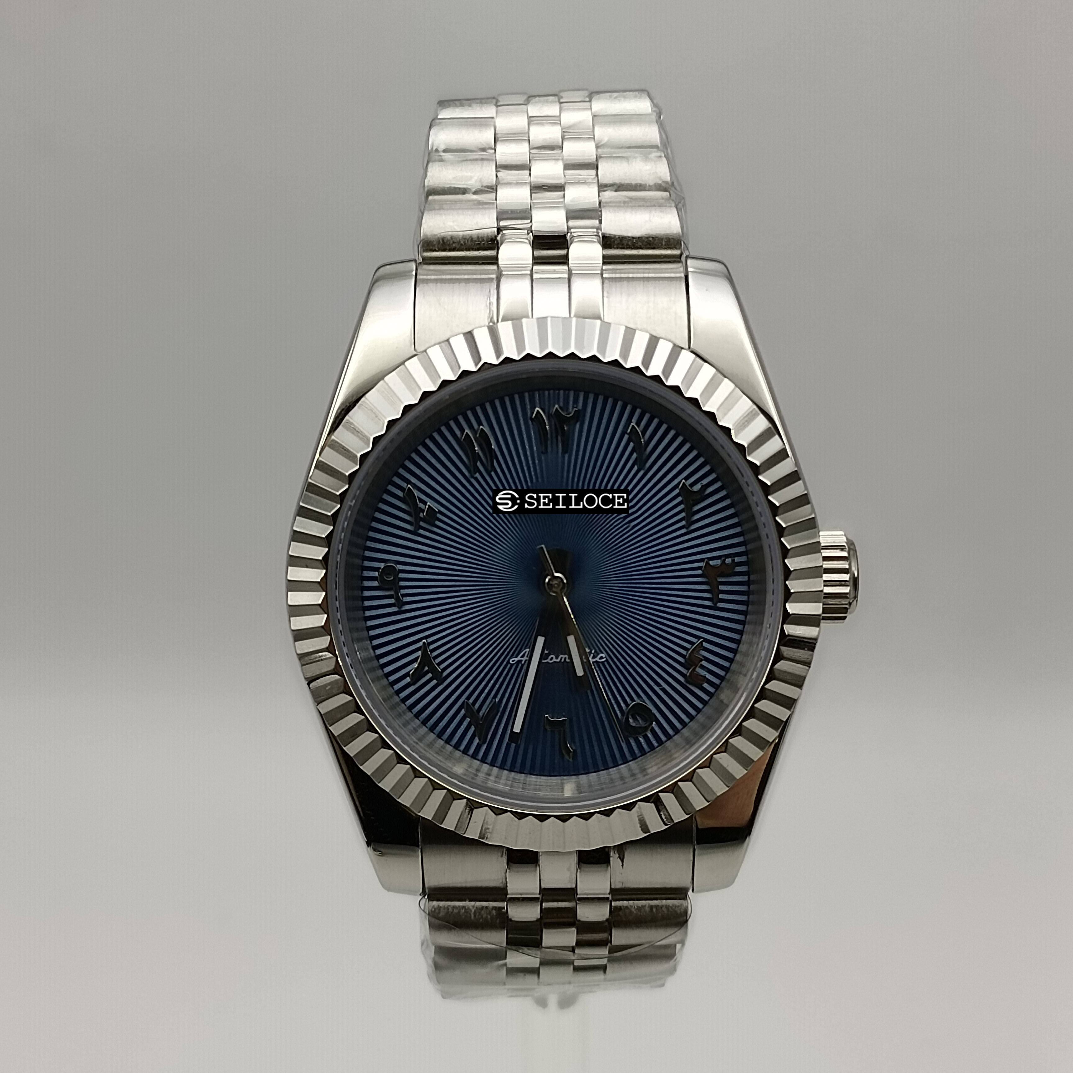 Silver Case+Dark Blue Dial