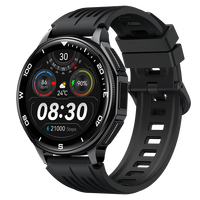 Montre connectée GPS à double positionnement, carte hors ligne, boussole, baromètre, altimètre, lampe de poche, étanche 3ATM, écran AMOLED en silicone, 5-10