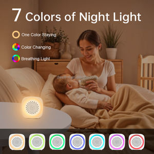 Bebek beyaz gürültü makinesi taşınabilir uyku yardım gece lambası ses makinesi için özel uyku cihazı bebek yürüyor çocuk - Product Image 4