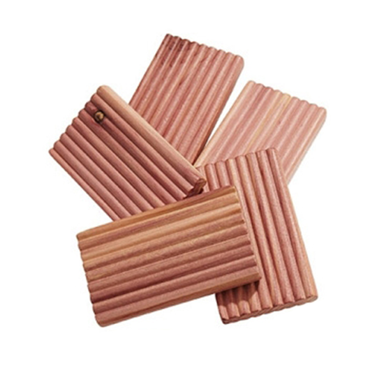 Natural Insect Repellent Mothproof Moisture Proof Logs Red Cedar Corrugated Wood Block