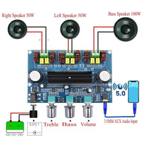 Module amplificateur de puissance numérique stéréo audio 5.0 LIXINC XH-A305 TPA3116D2 50Wx2+100W 2.1 canaux avec subwoofer de basses