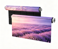 Layar Video Gulung Fleksibel Tahan Air IP63 LED Full Color Indoor/Outdoor untuk Iklan, Model Waterfall Banner