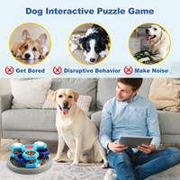 Plateau d'alimentation rotatif interactif pour animaux de compagnie en PP non toxique, conception anti-étouffement et anti-ballonnements, pour une alimentation lente - Vente en gros