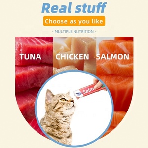 N4P 18g Bocadillos Húmedos para Gatos, Paquete Variado con Sabor Natural a Salmón y Atún, Snacks Suaves y Húmedos para Gatos, Alimento Complementario Premium para Mascotas - Product Image 5
