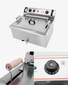 <span class=keywords><strong>Friteuse</strong></span> électrique commerciale 30L en acier inoxydable à <span class=keywords><strong>cuve</strong></span> unique, de comptoir, <span class=keywords><strong>avec</strong></span> contrôle du temps et limiteur de température - Product Image 6