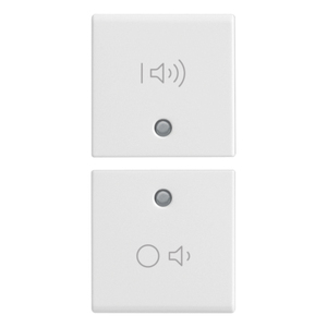 Two Half Buttons 1M On Off Volume White Wall <b>Switches</b> - Product Image 1