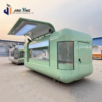 Camion de restauration électrique charmant avec un design coloré - Parfait pour la crème glacée, les collations et les services de restauration mobile