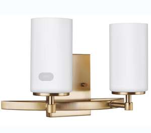 <span class=keywords><strong>Applique</strong></span> da Parete Moderna a 3 <span class=keywords><strong>Luci</strong></span> in Ottone Nero e Oro con Vetro Trasparente per Illuminazione Bagno - Product Image 1