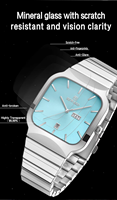 Montres de mariage populaires pour couple, montres de luxe carrées en acier inoxydable pour femmes et hommes amoureux