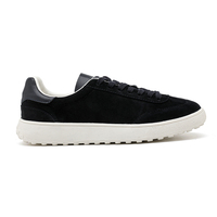 Baskets décontractées élégantes et simples en cuir véritable noir, imperméables et respirantes, pour couples, tendance mode pour commande en gros