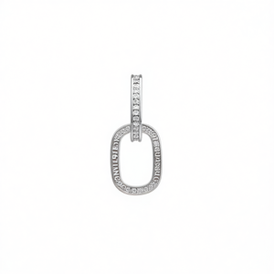 Colgante de Diamantes en Oro Blanco Dolce & Gabbana, Diseño Minimalista, Joyería Unisex para Uso Diario - Product Image 1