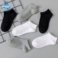 Chaussettes courtes en coton biologique pour femme, hypoallergéniques, anti-odeur, couleur unie, usage quotidien, avec logo, ensemble assorti mère-fille