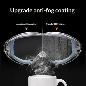 Lunettes de sport de sécurité transparentes HD anti-UV, étanches et anti-buée, à grande monture, pour la conduite et le ski, vente en gros - Product Image 2