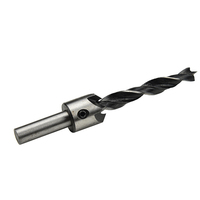 OEM 7 pièces Forets à chanfreiner et à aléser pour le travail du bois, à trois pointes, avec guide pour machine à chanfreiner