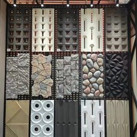 Panneau mural en pierre PU 3D grand format pour extérieur, idéal pour les chambres d'hôtel et les salles de bain, design moderne, écologique, ignifuge, imperméable, garantie 5 ans