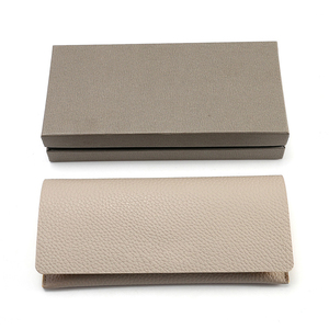 Customizable Print Hard Case Countertop Handmade Pu Suede Sunglasses Cases  With Logo Holder Luxury Box - Product Image 3