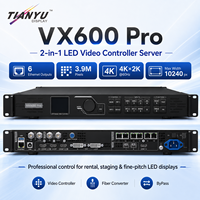 Controlador de Pantalla LED de Alquiler VX600 Pro con Control Remoto, Modo de Espera y Reproducción desde Disco U