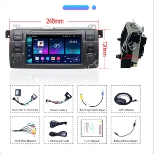 Radio de coche Android para BMW E46 M3 316 323 328 Coupe 318 320 325 330 Carplay reproductor Multimedia 2Din estéreo autorradio navegación - Product Image 6