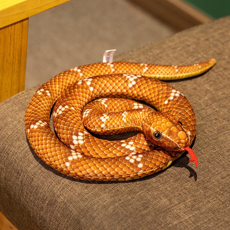 Flower snake brown - 80cm