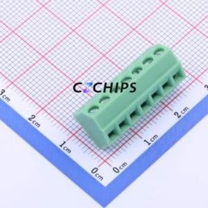 KF127S-3.5-7P Screw Terminal Block Through hole Component (THT),P=3.5mm Connector 1x7P 3.5mm Green Through Hole - Product Image 1
