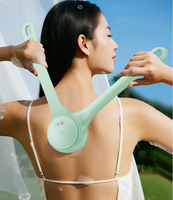 Brosse corporelle exfoliante électrique en gros pour la douche, brosse à dos double poignée interchangeable, prix usine