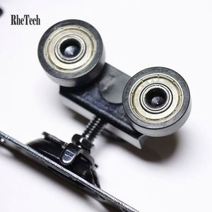 Sistema de Herrajes para Puertas Corredizas WEKIS, Duradero, Personalizable, Rodillos de Acero Negros, Insonorizado, para Cocina, Dormitorio, Sala de Estar - Product Image 6