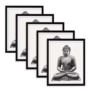 מסגרות תמונות mdf מותאם אישית mdf 8 ''10'' a4/a2/a1 אמנות קיר רב גודל עבור גלריות תפאורה בית תלייה בתפזורת מסגרת תמונה - Product Image 4