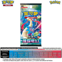 PTCG Packs de Boosters de Cartes Pokémon Chinois Simplifiés – Versions 180/170/160 Série Gemme Écologique Carrée