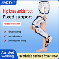Orthèse de Fixation Hanche Genou Cheville Pied à Longueur Ajustable