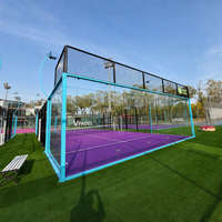 Cancha de Pádel Panorámica Estándar, Conjunto Completo, Apariencia Exquisita, Calidad Confiable, Precio Competitivo de Fábrica para Instalaciones Deportivas