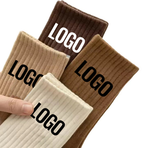 Biểu Tượng Tùy Chỉnh Mùa Đông Crew Jacquard Vớ Thư Mới Dễ Thương Dệt Kim Thoáng Khí Thể Thao Người Đàn Ông Bông Đi Xe Đạp Sọc Vớ Thể Thao - Product Image 1