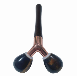 Outil de soin de la peau en jade œil de tigre naturel, rouleau de massage 3D, autres produits de massage - Product Image 1