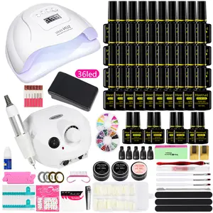 MEETNAIL OEM Wholesale 8ml Private Label Professional Manicure Kit Salon Nail Art Brushes Poly Set Uv Nail Gel Polish