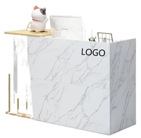 Comptoir de Caisse Moderne Minimaliste pour Magasin de Vêtements, Petit Comptoir, Bar Commercial, Salon de Coiffure, Salon de Beauté, Bureau d'Accueil