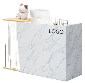 Moderne Minimalistische Kassentheke, Kleiner Tresen für Bekleidungsgeschäft, Gewerbliche Bartheke, Empfangstresen für Friseursalon und Kosmetikstudio - Product Image 3