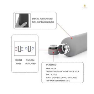 Custom Small Mouth <b>Bottle</b> with Leakproof Lid 304 Double-layer Stainless Steel Vacuum Insulated Cup for Outdoor Portable Sports - Product Image 5