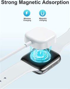 كابل شحن مغناطيسي سريع محمول USB-A للساعات الذكية مصنوع من مادة ABS - Product Image 2