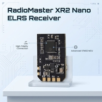 Receptor RadioMaster XR2 Nano ELRS ExoressLRS 2.4GHz con Antena Integrada Semtech LR1121 ESP32 CRSF RX para Dron FPV