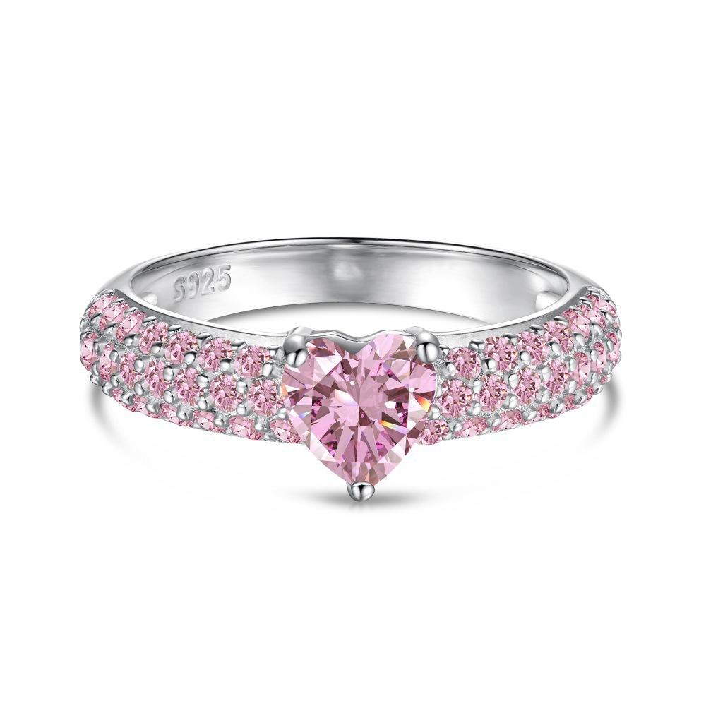 Platinum pink diamond dy120881-s-w-pk
