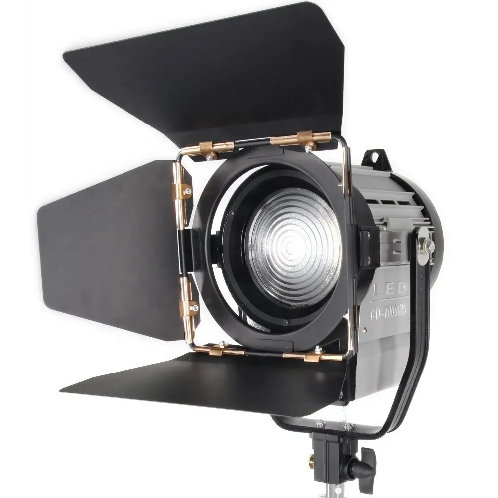 Диммируемый прожектор 100 Вт, светодиодный студийный прожектор с линзой Френеля 3200-5500K для студийной камеры, фото-и видеосъемки