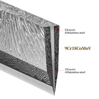 Couteau de cuisine LONSDOW de luxe en acier Damas à 67 couches, 8 pouces, manche en bois stabilisé, couteau utilitaire, couteau à éplucher, couteau Santoku, couteau de chef pour sushi