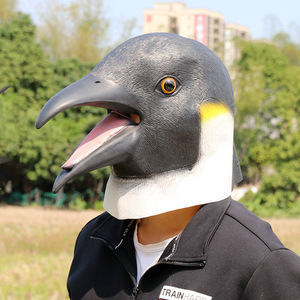 Máscara de Pingüino TIANHONG, Disfraz de Látex con Cabeza de Animal, Talla Única, Accesorios para Cosplay - Product Image 4