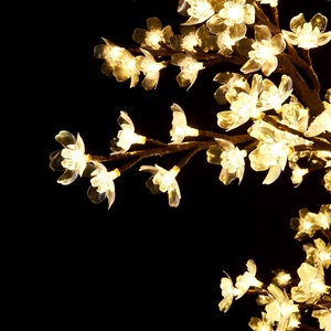 <span class=keywords><strong>Arbre</strong></span> de <span class=keywords><strong>cerisier</strong></span> artificiel illuminé à <span class=keywords><strong>LED</strong></span> blanc chaud de 9 pieds, décoration de jardin paysagère imperméable en métal IP65 pour l'extérieur - Product Image 6