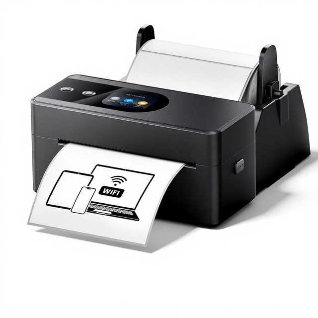 Phomemo PM64Air AirPrint Thermal Label Printer Touch Screen for 4x6 Paper 7.0 Print Speed Small Business Compatible