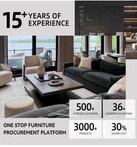 Sofá Modular en Forma <span class=keywords><strong>de</strong></span> L <span class=keywords><strong>de</strong></span> 4 <span class=keywords><strong>Plazas</strong></span>, Sofá Seccional <span class=keywords><strong>de</strong></span> Tela <span class=keywords><strong>de</strong></span> Lino para Apartamento u Hotel - Product Image 5