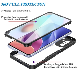 Funda completa 2 en 1 para Xiaomi Poco <span class=keywords><strong>F3</strong></span> y Redmi Note 10 10S, Protector frontal y trasero, colorida, 360 - Product Image 5