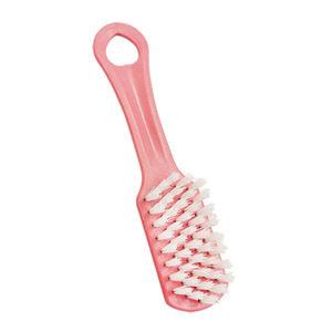 Cepillo pequeño de plástico para limpiar zapatos, color liso, cepillo para limpiar zapatos con cerdas suaves y colgador, cepillo para lavar ropa. - Product Image 5